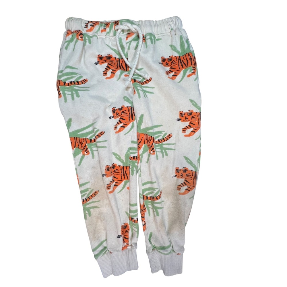 Nadadelazos Tiger Print Cotton Jogger Sweatpants‎ Size 5–6Y Play Condition